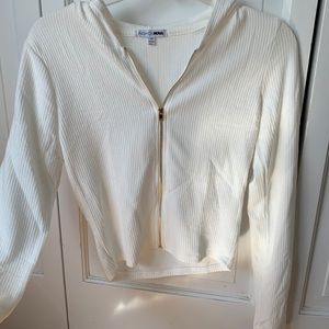 Cream rubbed zip up (Never Worn)